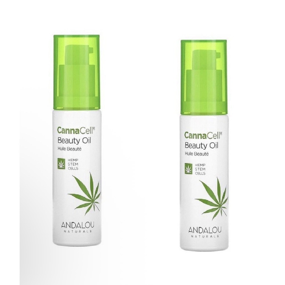 Lot Of 2 Andalou Naturals CannaCell Beauty Oil 30mL